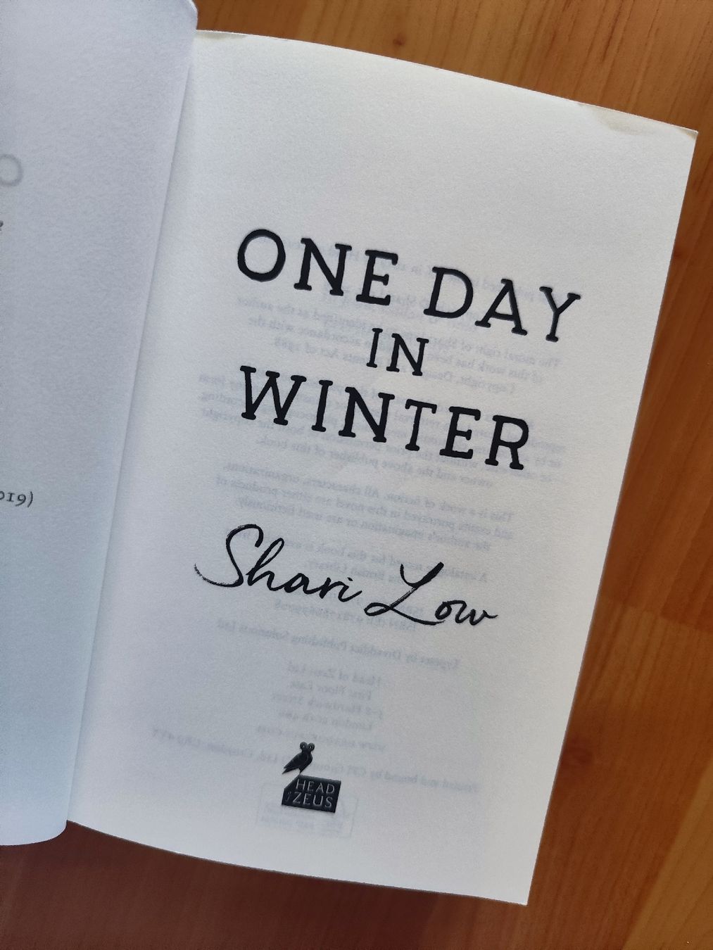 Libri: One Day in Winter von Shari Low  – Usato da Mägenwil venduto da VintageGirly 8