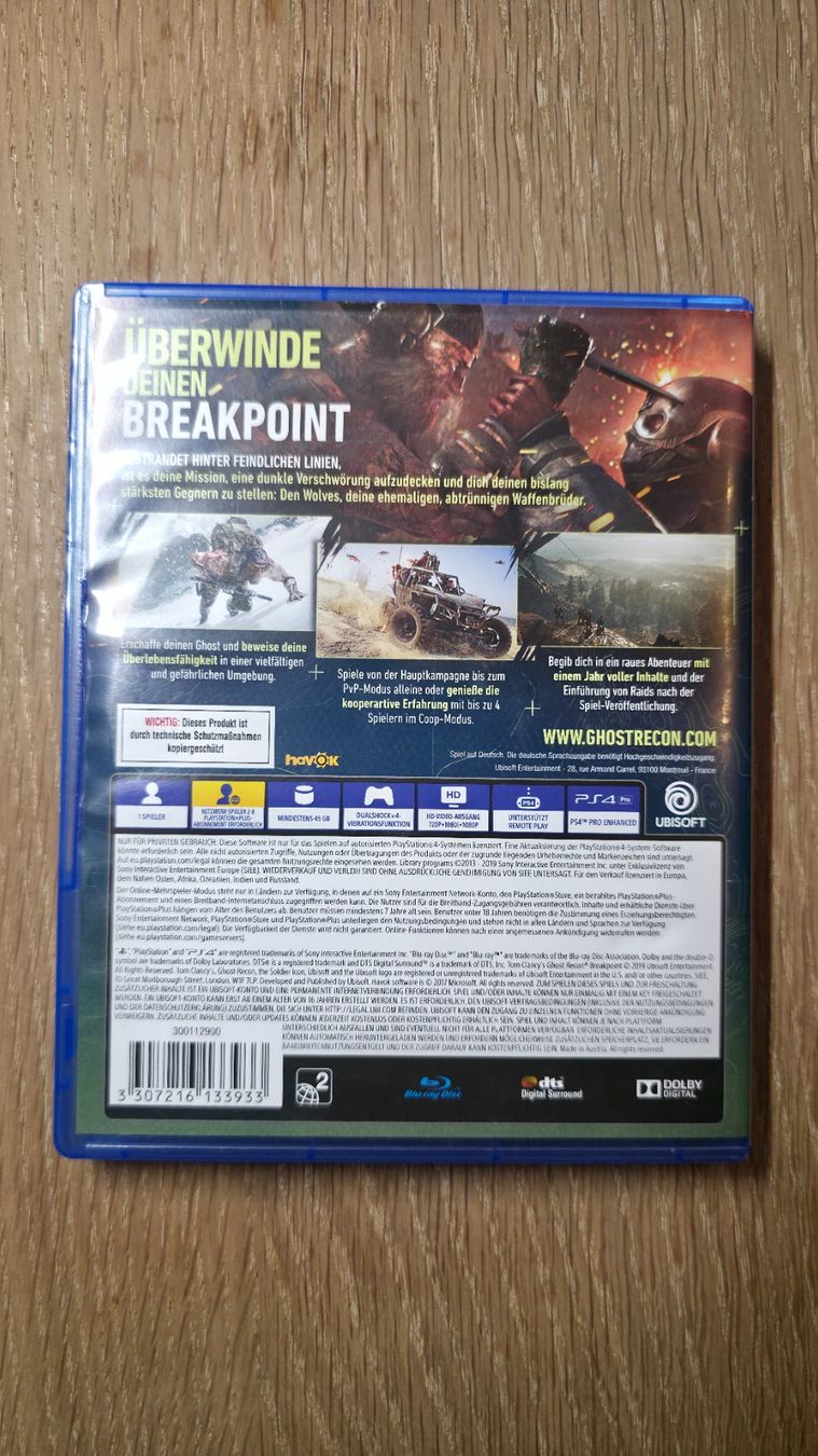 Sony Giochi: PS4, Game, PlayStation, Ghost Recon Breakpoint, OVP – Usato da Sirnach venduto da TheMrFreeman 1
