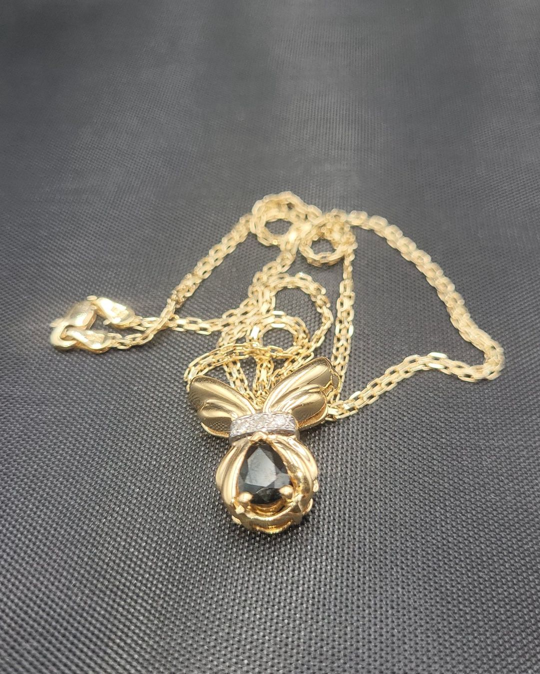Catenine: Gold 585 Collier Mit Diamanten und Saphir – Usato da Wald ZH venduto da Dasilver 9