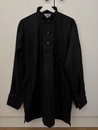 Herrenhemd/Hemd Schwarz Gr. XL – Druckknöpfe – Neuwertig