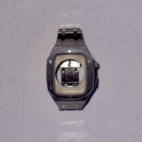 Gehäuse für Apple Watch Edelstahl Armband Metall Silber