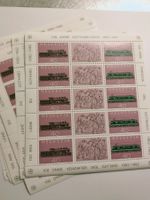 7 Stk. KB 100 Jahre Gotthardbahn 1882-1982 Postfrisch