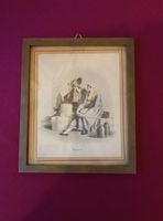 2 Lithographies antiques avec cadre Genève et Argovie