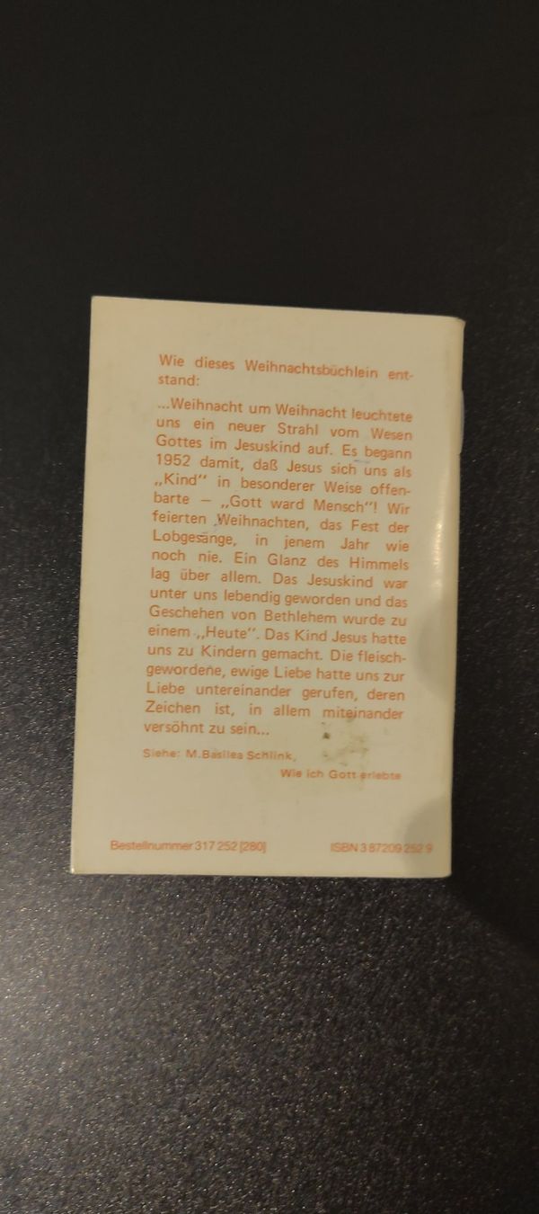 Libri: Weihnachtsbüchlein Mini Buch Mutter Basilea Schlink – Usato da Felben-Wellhausen venduto da Awallner 2