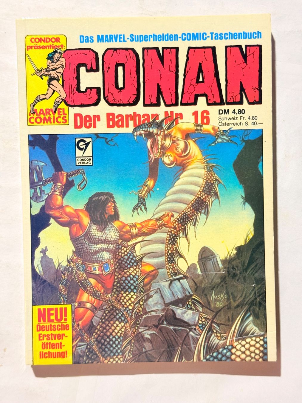 Comics: Conan der Barbar Nr. 16, Marvel Comic-Taschenbuch, Top! – Gebraucht aus Zuerich von SonderArt-Wertgut