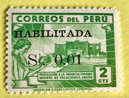 Briefmarke aus Peru Ungestempelt  Siehe Original Fotos 