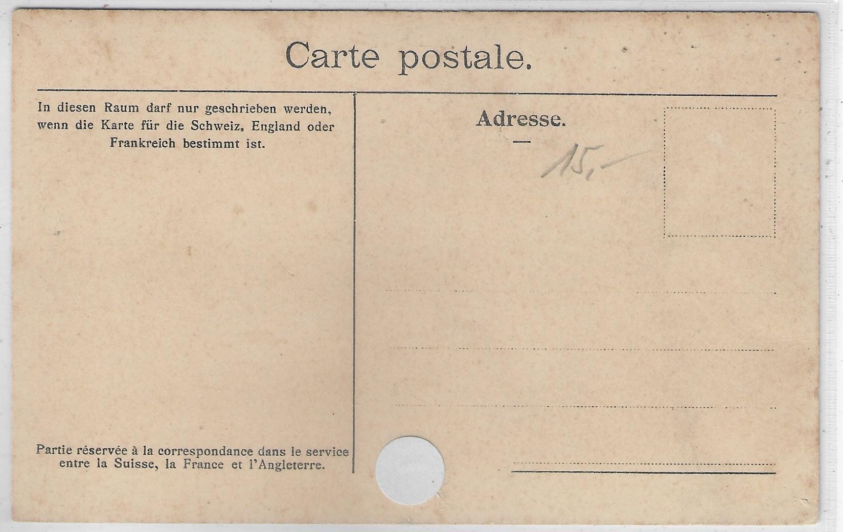 Ansichtskarten: Yverdon - Vue generale - Litho – Gebraucht aus Ettingen von Kartenplanet 1