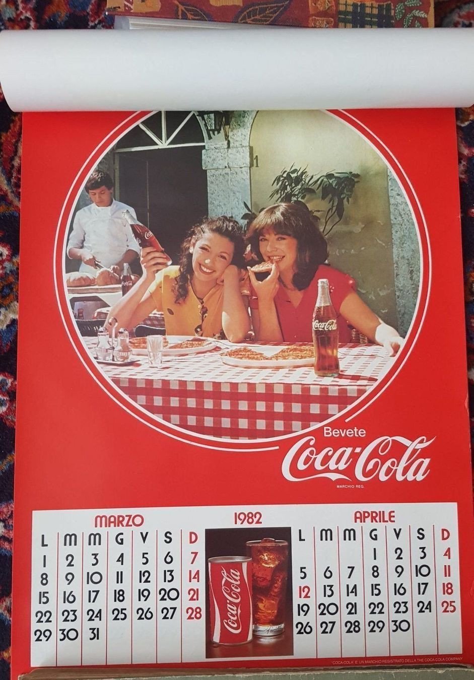 Coca-Cola Calendari: Coca Cola Kalender 1982 – Usato da Mörschwil venduto da antiksalon 3