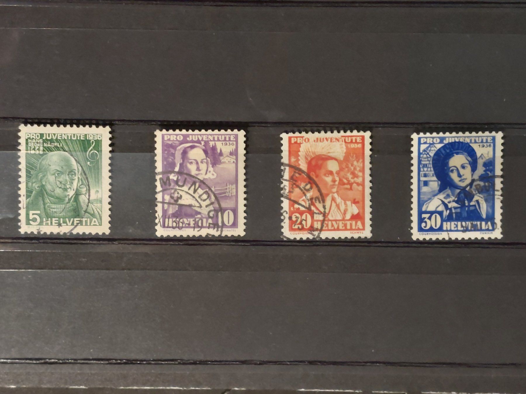 Tutti i francobolli: Pro Juventute 1936, gestempelt – Usato da Obfelden venduto da Funke2