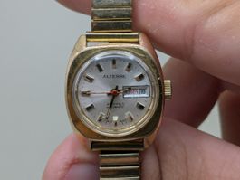 Vintage Altesse Damenuhr, Automatik. 21 Jewels, Day Date