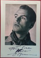 O. W. Fischer †2004 Autogramm signiert Karte m. Bild 20x30cm