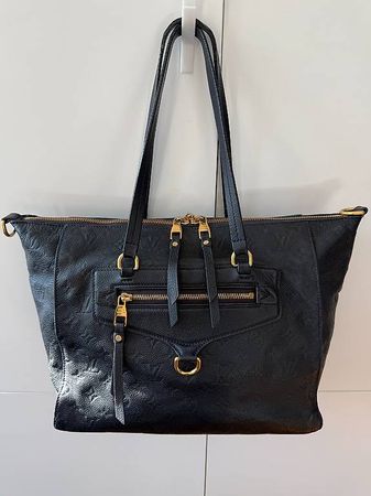 Louis Vuitton Lumineuse Handtasche Shopper Schwarz gebraucht