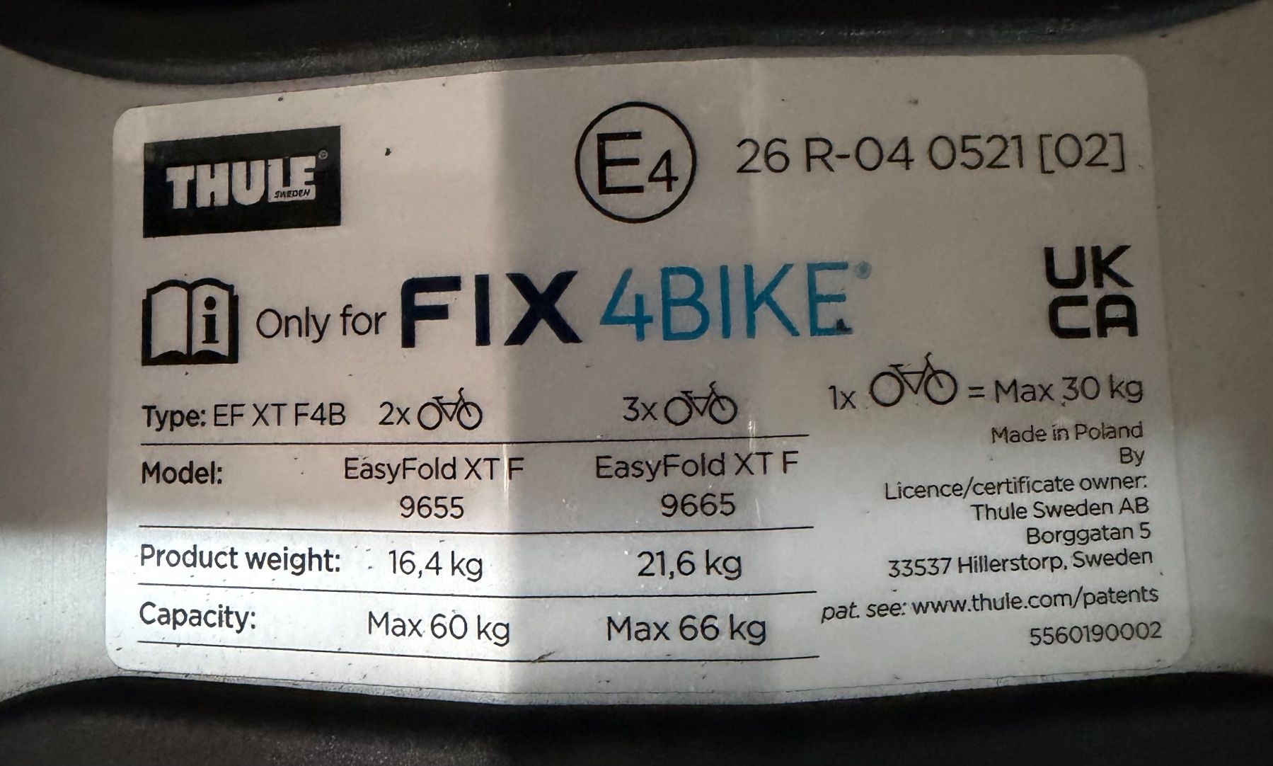 Balken: Thule Eassy Fold XT F2 – Gebraucht aus Grabs von Schern 2