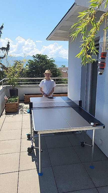 Tennis da tavolo: Table ping pong medium extérieur – Usato da Pully venduto da Cedric.kr