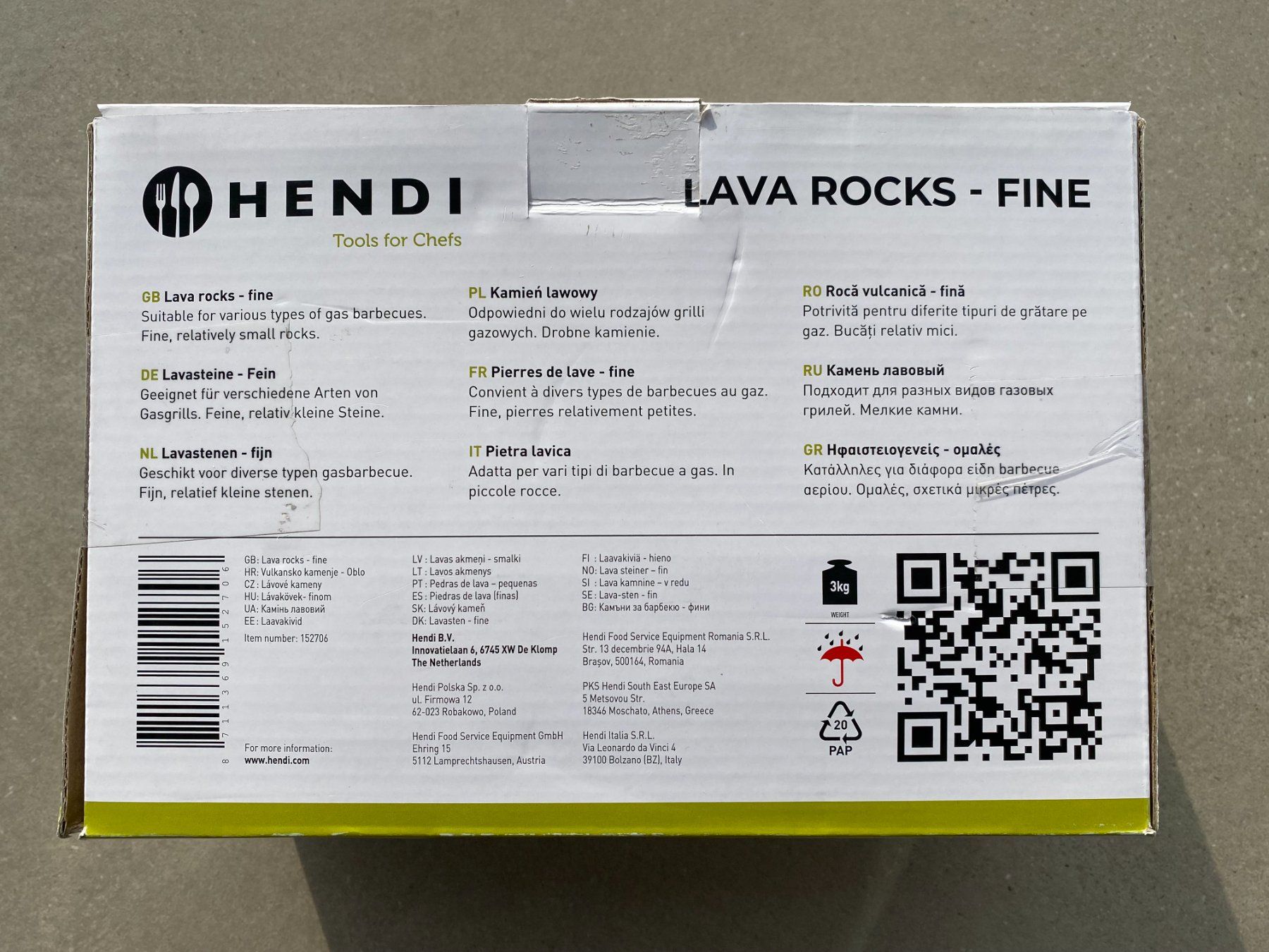 Minerali & Pietre curative: HENDI Lavasteine fein - 3 kg – Nuovo e nell'imballaggio originale da Nottwil venduto da Nofear 4