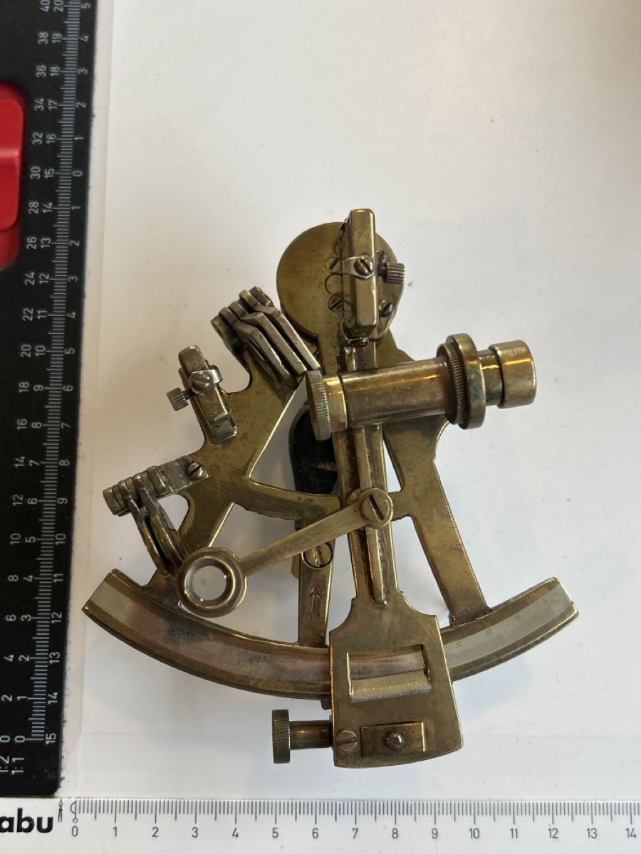 Misurare: Sextant aus Messing mit Lederetui (2I2) – Usato da Neuenhof venduto da 123-Allerlei 8