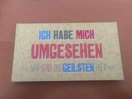 Deko lustiges Holzschild: Wir sind die Geilsten hier