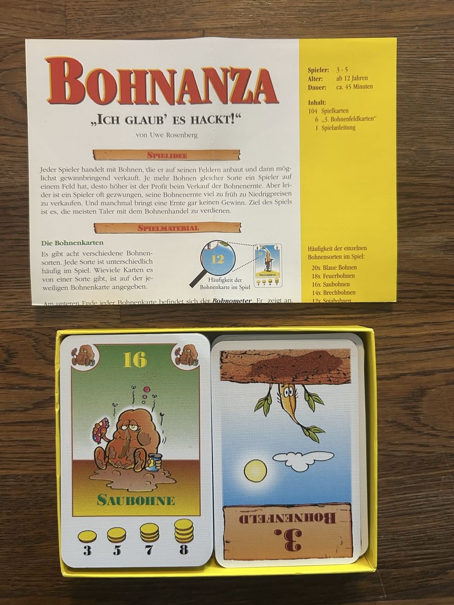 Amigo Giochi: Bohnanza Kartenspiel "Ich glaub es hackt" von Uwe Rosenberg – Nuovo (secondo la descrizione) da Wolhusen venduto da eve_m6cg 1