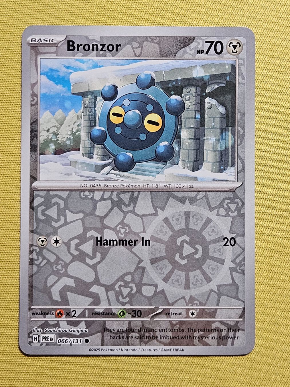 Pokémon Carte collezionabili: Prismatic Evolutions - Bronzor 066/131 EN – Usato da Bellinzona venduto da Pokemarco