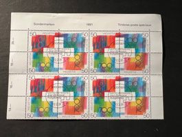 4 x 4-er Block 700 Jahre Eidgenossenschaft 1991(E1190)