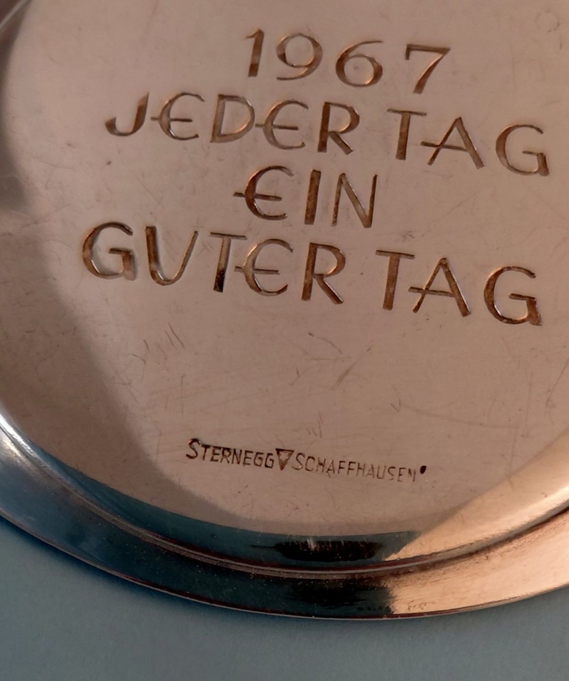 Spiegel: Taschenspiegelchen, versilbert – Gebraucht aus Zürich von Rosys 1
