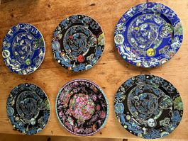 6 BOPLA Teller, Swiss Made, Neuwertig