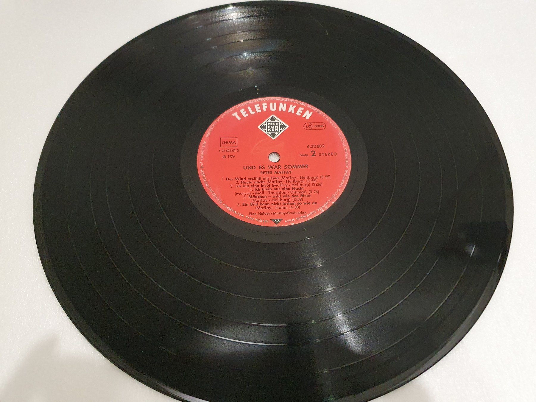 Dischi in vinile: Peter Maffay – Und Es War Sommer – Usato da Uster venduto da Vinyl-Leidenschaft 5