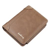 Leder Männer Brieftaschen Khaki