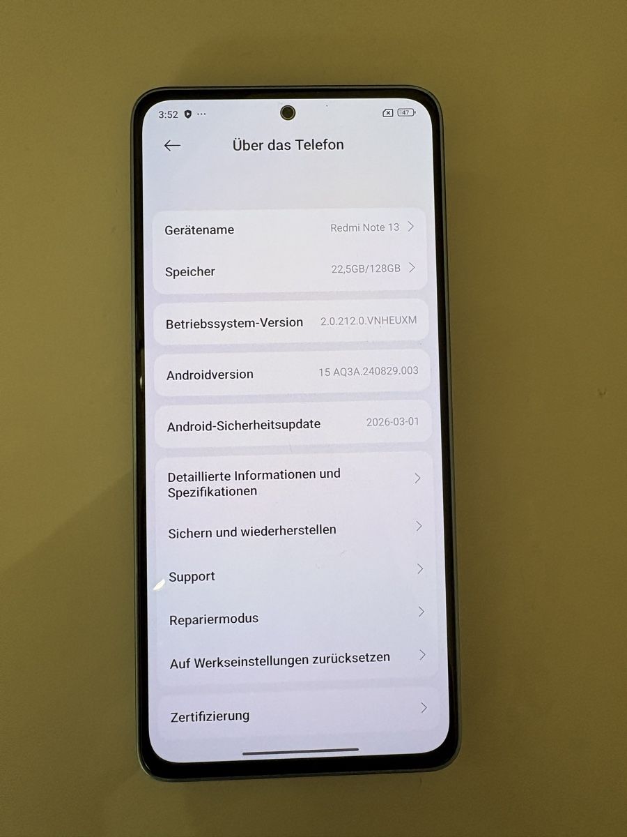 Xiaomi Telefoni cellulari / Smartphones: Redmi Note 13 Smartphone 128GB guter Zustand – Usato da Bünzen venduto da Matom23 3