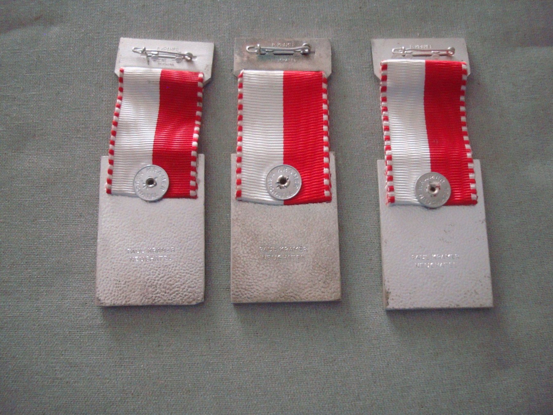 Medaglie: 3 Abzeichen - S.S.V. / S.S.C. - 1957 / 1958 / 1959 – Usato da Neuenegg venduto da flohcante 1