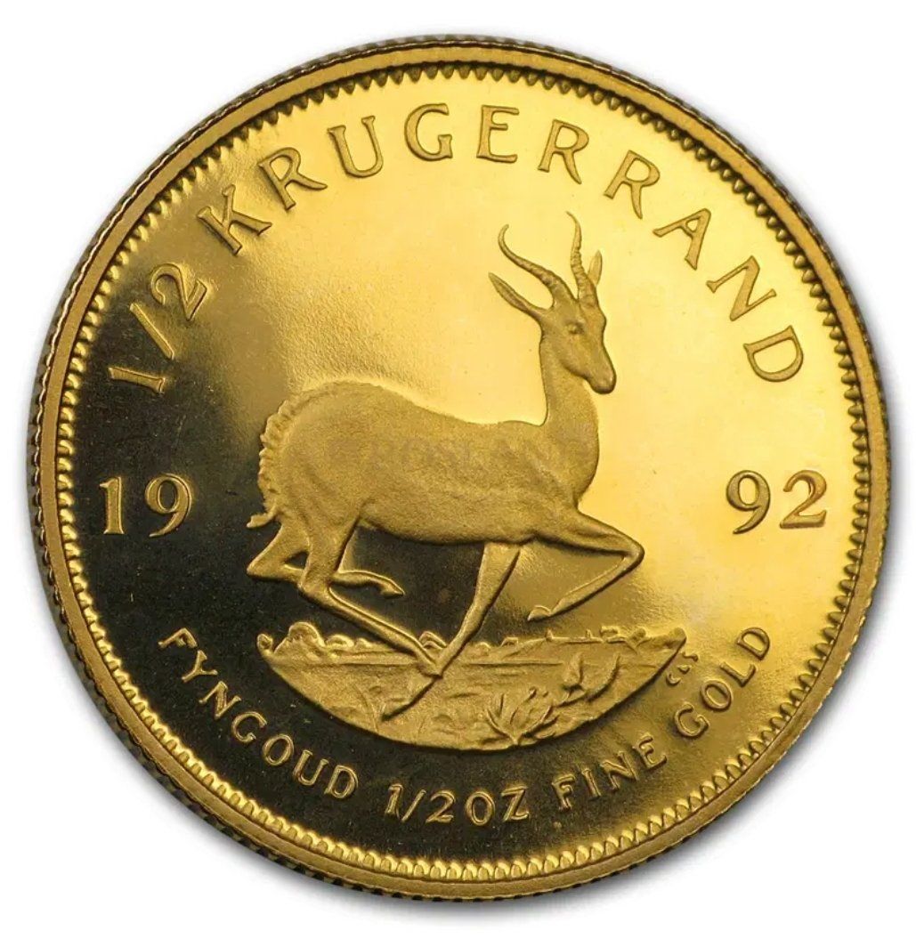 Tutti le monete: Krügerrand 1992 1/2oz Gold Proof – Nuovo (secondo la descrizione) da Zuerich venduto da Eric1389