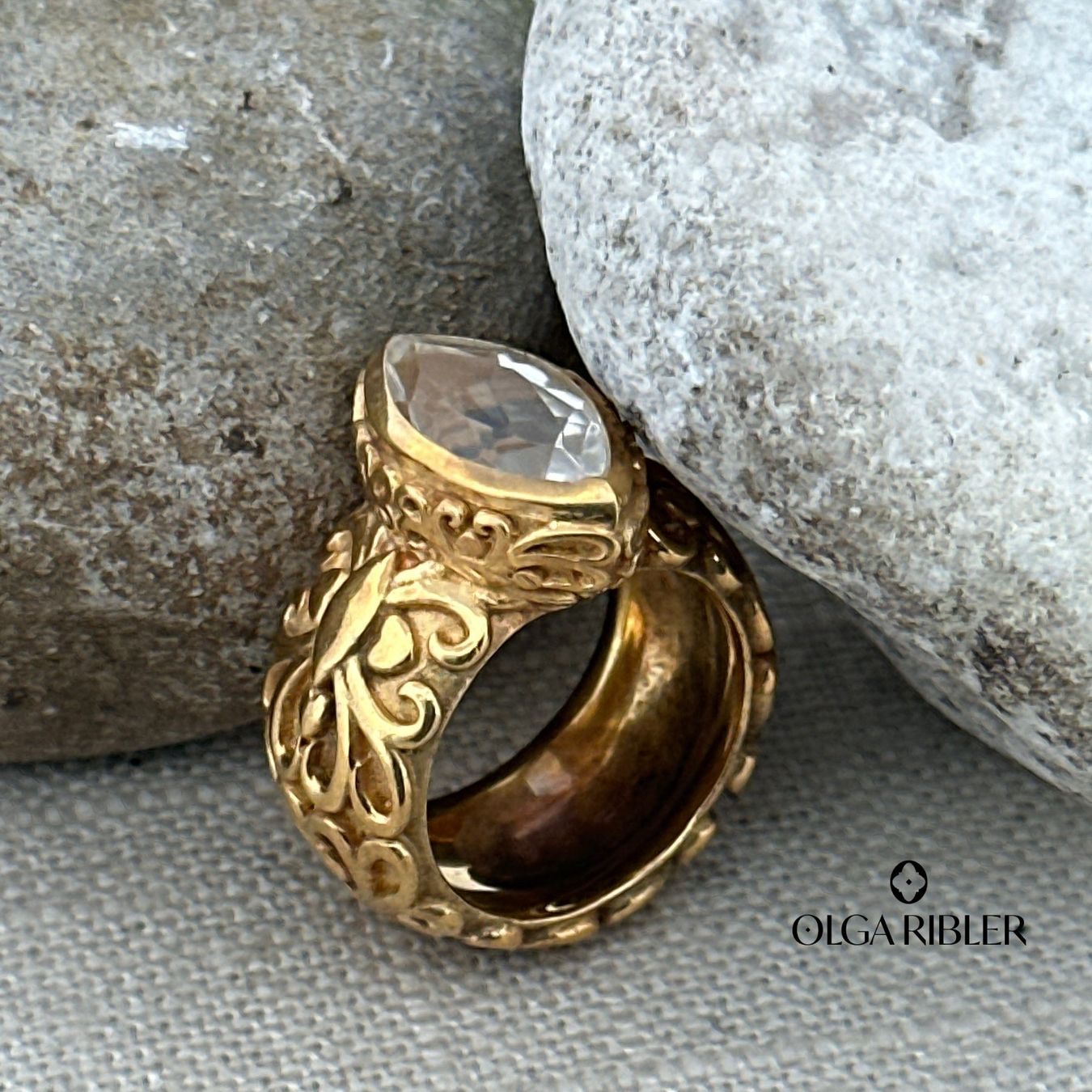 Olga Ribler Anelli: Unikate Silber Ring 925 mit Topas Grösse 56 – Nuovo (secondo la descrizione) da Luzern venduto da Schmuckoutlet 5