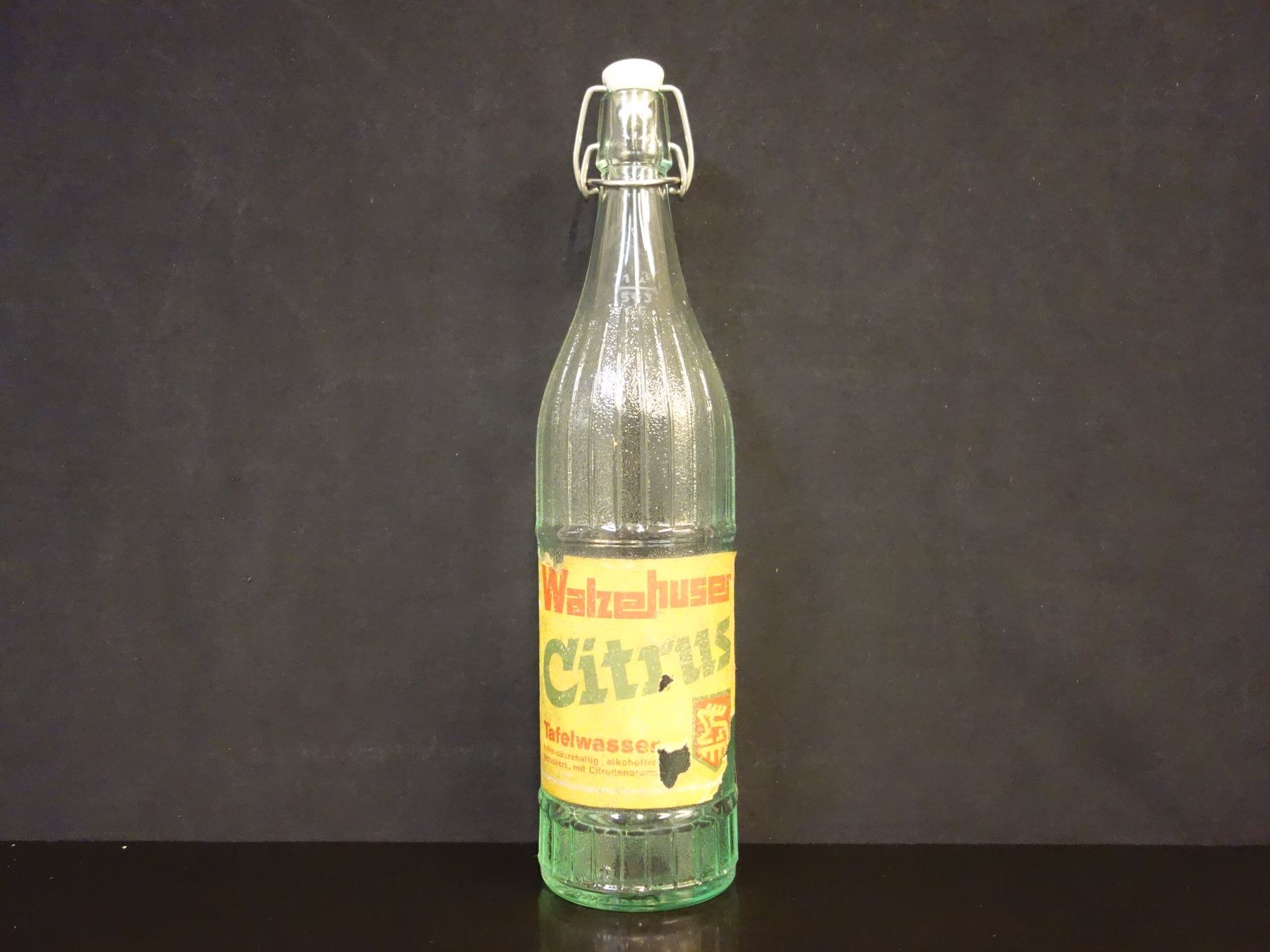 Bicchieri, Caraffe & Bottiglie: alte Flasche WALZEHUSER CITRUS 1966 – Usato da Kerzers venduto da Flaschenposten