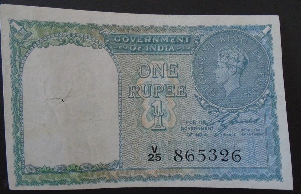 INDIA, P 25a , 1 Rupee , ND 1940 , EF | Kaufen Auf Ricardo