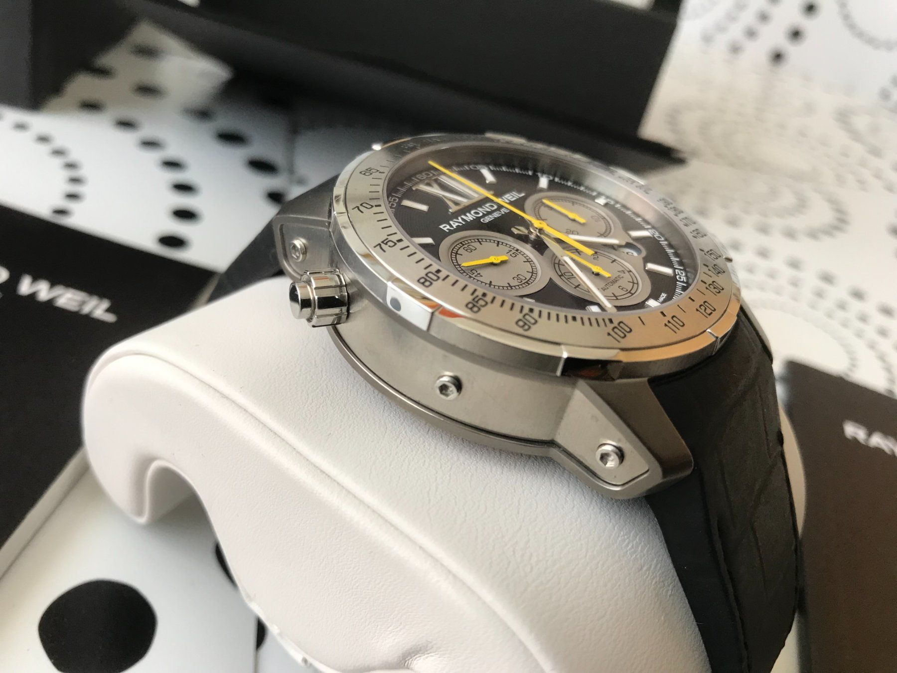 Raymond Weil Orologi: RAYMOND WEIL NABUCCO - CHRONO AUTOMATIC TITANIUM SWISS MADE – Nuovo (secondo la descrizione) da Epalinges venduto da watchforyou 3