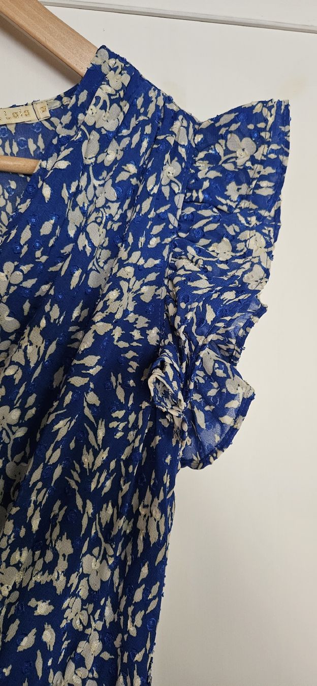 Vestiti: gemustertes Sommerkleid mit raffiniertem Rücken – Usato da Hüttlingen venduto da Thurgi85 1