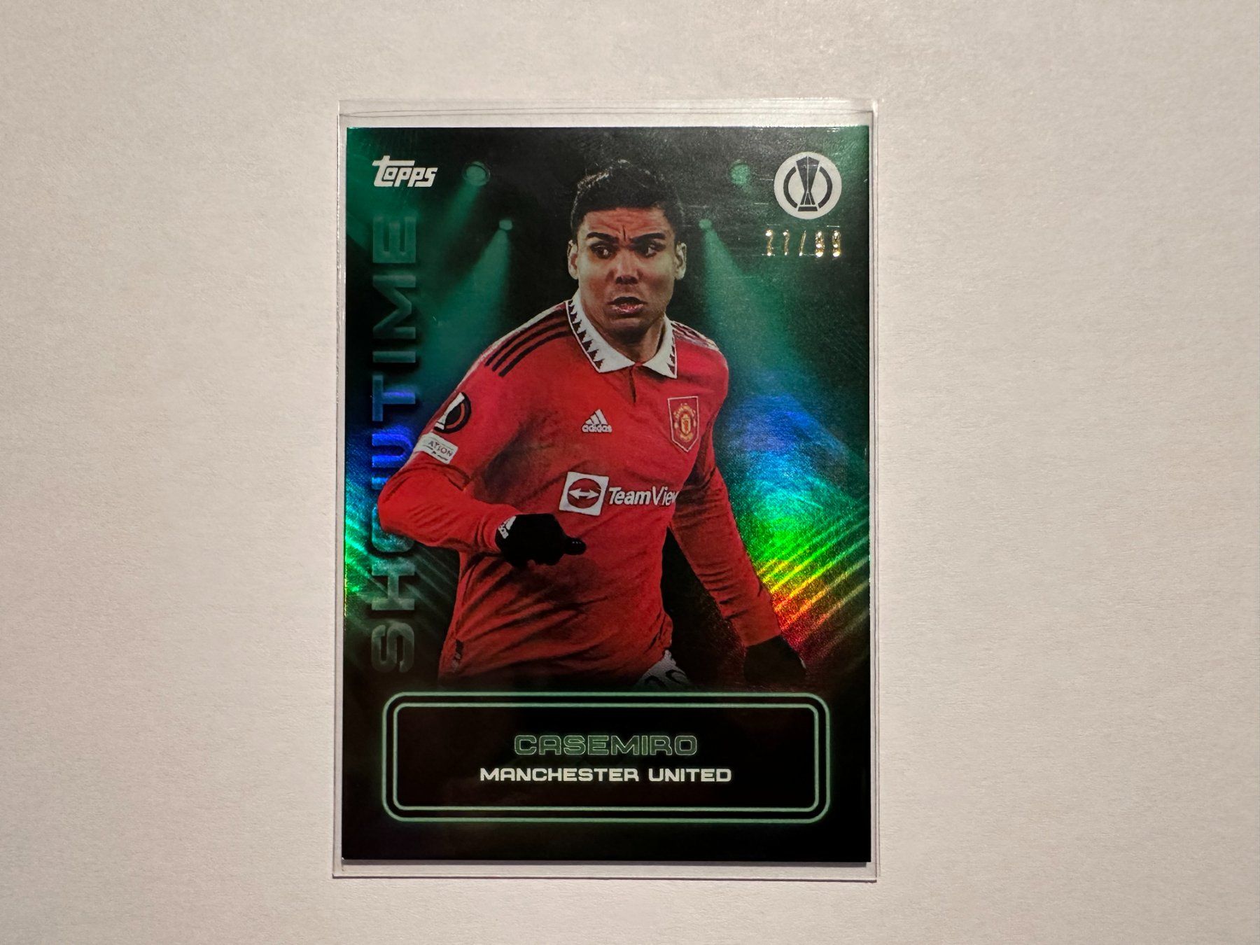 Topps Sammelbilder & Trading cards: Casemiro 2023 Topps Showtime 77/99 – Gebraucht aus Hagendorn von Pokecollectorch