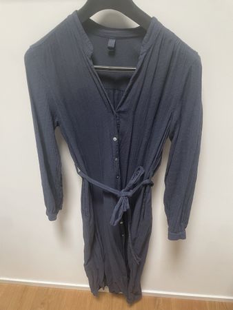 Kleid dunkelblau Grösse S Baumwolle