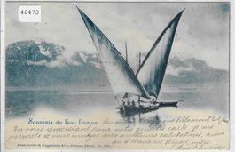 Souvenir du Lac Leman - Barque 1899