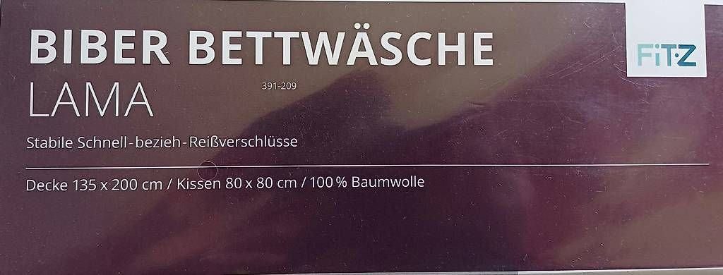 Bettwäsche: Biber Bettwäsche Lama Fitz  – Gebraucht aus Hallwil von Ursina83 1