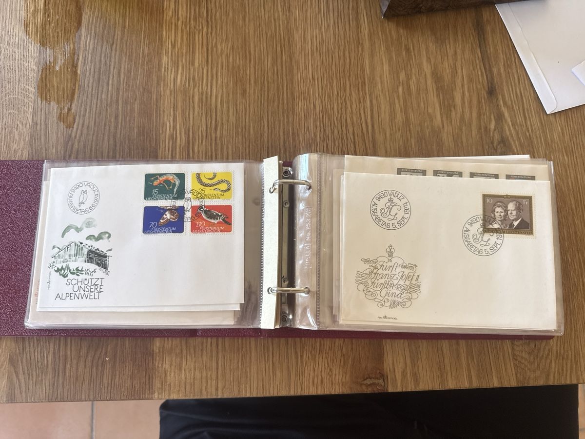 Tous les timbres: Briefumschlag Liechtenstein 1973 bis 1978 – Neuf (Voir description) à Wettingen par kw9_d8y7 1