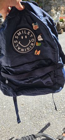 Smiley Pull&Bear Rucksack dunkelblau gut erhalten 🎒 
