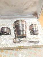 Art Deko versilberte Bebygeschenkbox um 1930j France punzen