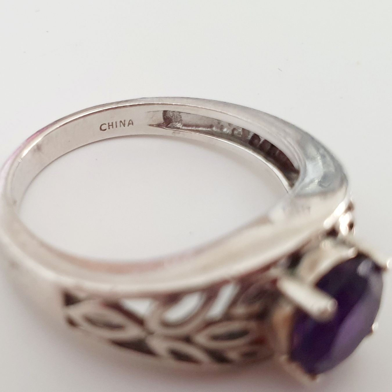 Anelli: Silberring mit Amethyst Edelstein - Grösse 18.2 mm💍 – Usato da Kreuzlingen venduto da Wunderkiste123 6
