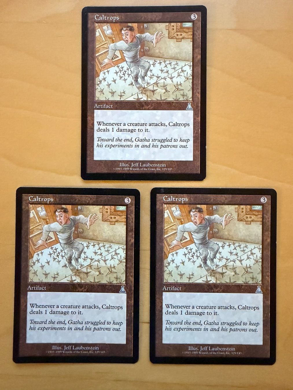 Magic The Gathering Sammelbilder & Trading cards: 3x Caltrops // Krähenfüsse // Urzas Destiny // Magic – Gebraucht aus Binz von Tempelritter