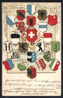 Zürich, Schweizer Wappen, Luzern, Bern,