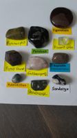 10er Set Trommelsteine mit Stonehenge und Koprolith: Set 19