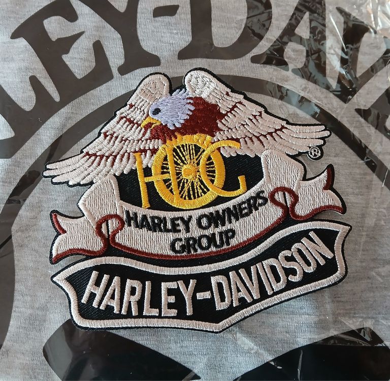 Harley-Davidson Toppe: Patch Harley-Davidson Owners Group HOG Brodé J008 – Nuovo e nell'imballaggio originale da Allens venduto da MADE.IN.ROCK.N.ROLL