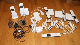 Swisscom Tv Boxen (3) & Panasonic Telefonset