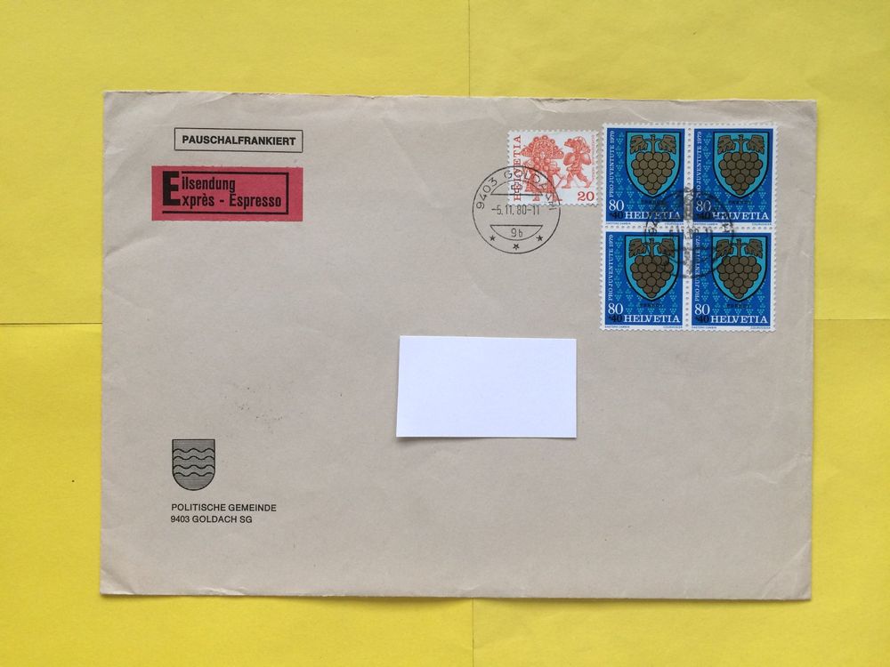 10 Gelaufene Umschläge Mit Schweizer - Briefmarken, | Kaufen Auf Ricardo